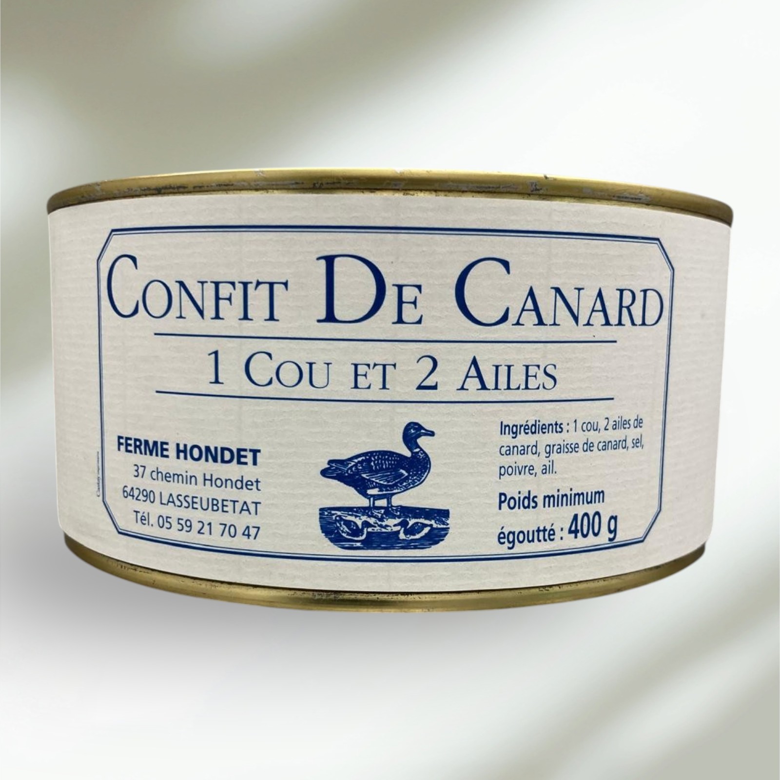 Confit de canard - 1 cou et 2 ailes