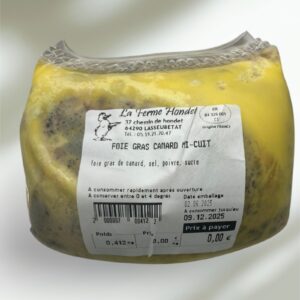 Foie gras entier mi-cuit sous vide