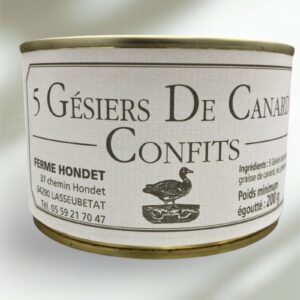Gésiers de canard confits