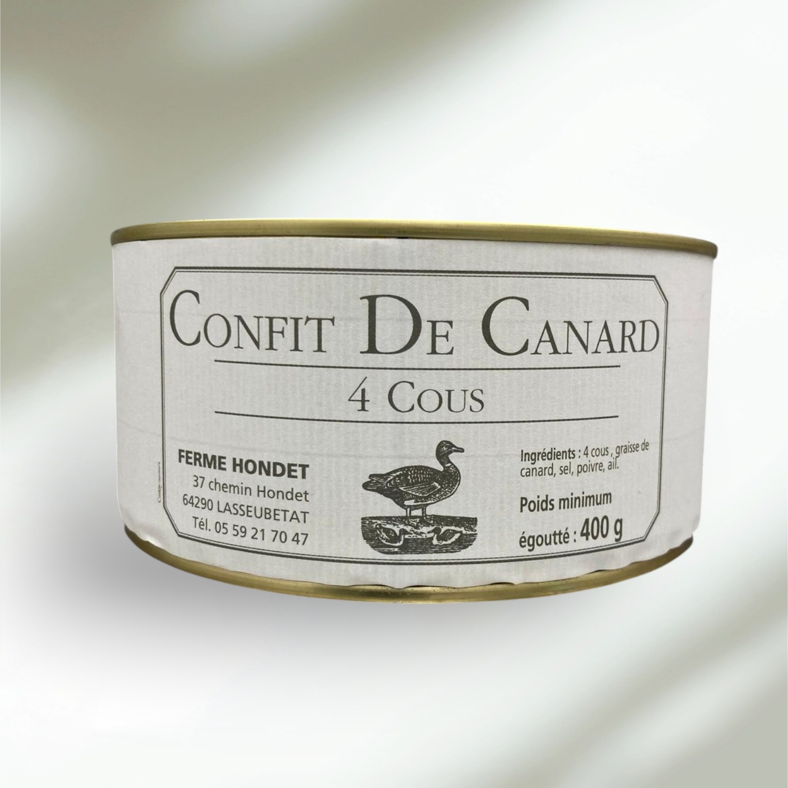 Confit de canard - 4 cous de canard