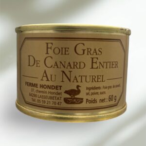Foie gras entier au naturel de 60g