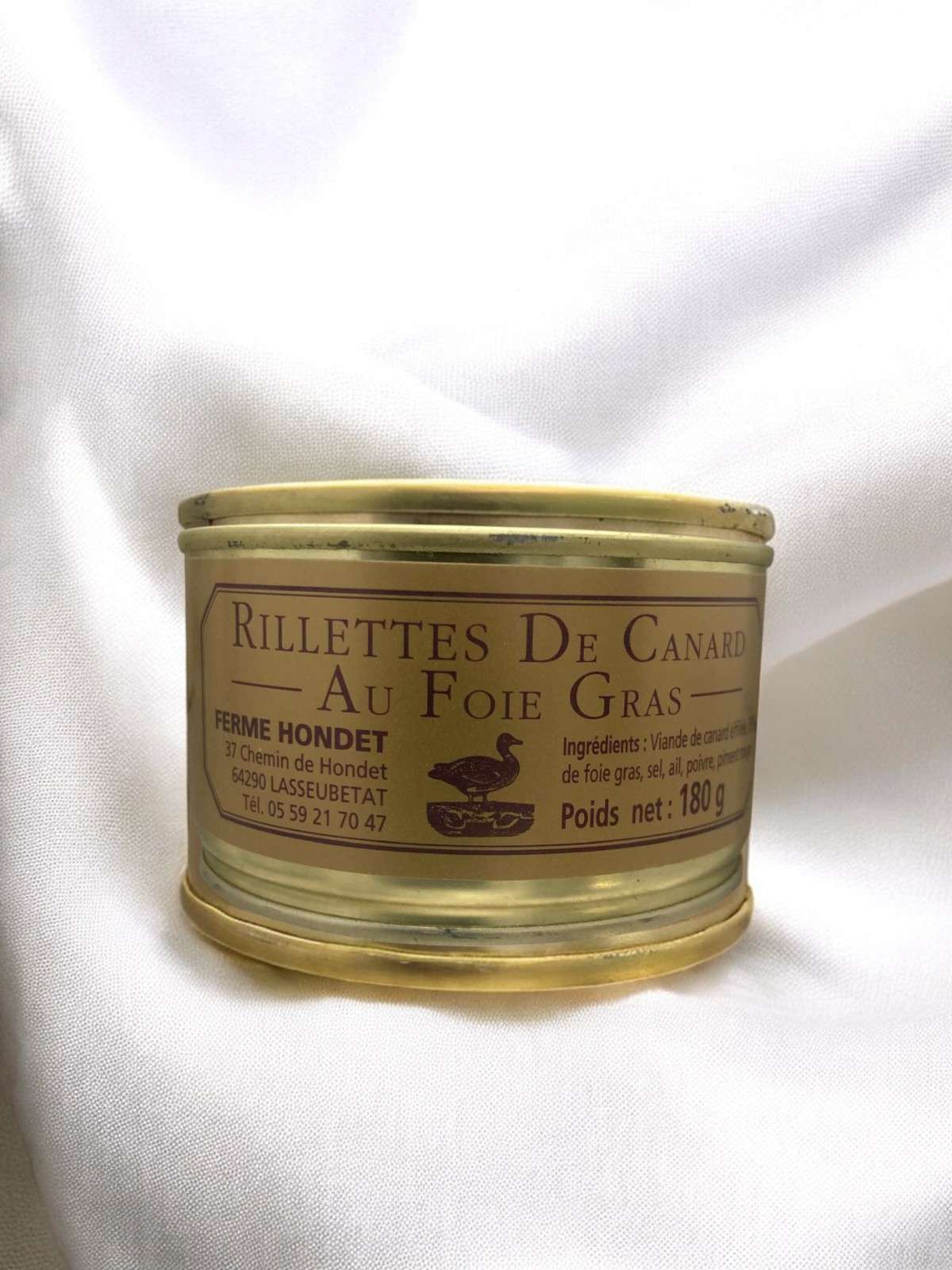 Rillettes de canard au foie gras